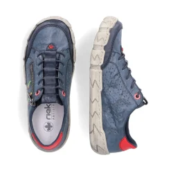 Best Rieker Sznurowane Buty Damskie W Kolorze Lupkowoniebieskim