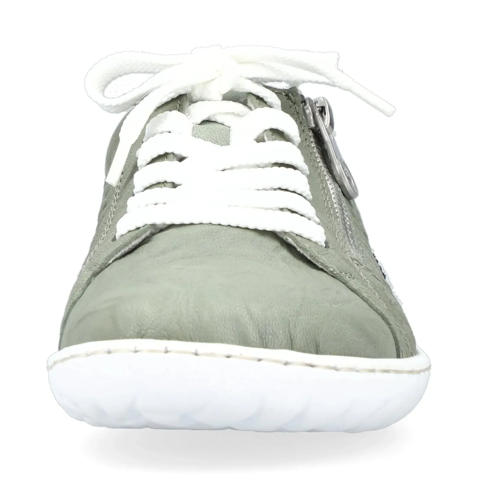 Fashion Rieker Sznurowane Buty Damskie W Kolorze Mietowo-Zielonym