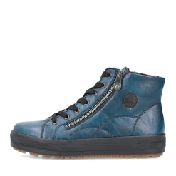 Clearance Rieker Sznurowane Buty Damskie W Kolorze Benzyny-Czarne