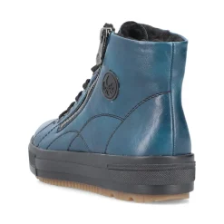 Clearance Rieker Sznurowane Buty Damskie W Kolorze Benzyny-Czarne