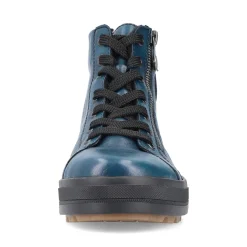 Clearance Rieker Sznurowane Buty Damskie W Kolorze Benzyny-Czarne