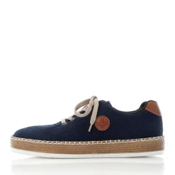 Clearance Rieker Sznurowane Buty Damskie W Kolorze Granatowym