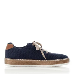 Clearance Rieker Sznurowane Buty Damskie W Kolorze Granatowym
