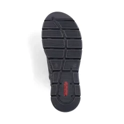 Outlet Rieker Sznurowane Buty Damskie W Kolorze Antracytowym