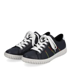 Best Rieker Sznurowane Buty Damskie W Kolorze Granatowym