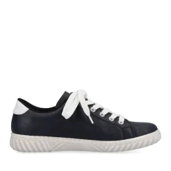 Best Rieker Sznurowane Buty Damskie W Kolorze Granatowym