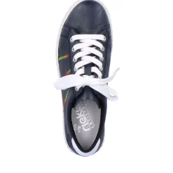 Best Rieker Sznurowane Buty Damskie W Kolorze Granatowym