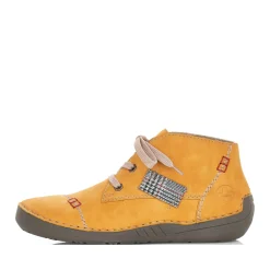 Sale Rieker Sznurowane Buty Damskie W Kolorze Miodowozoltym