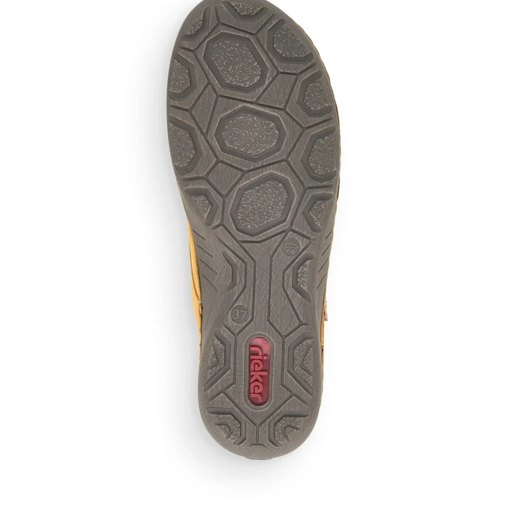 Sale Rieker Sznurowane Buty Damskie W Kolorze Miodowozoltym
