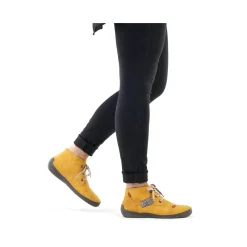 Sale Rieker Sznurowane Buty Damskie W Kolorze Miodowozoltym