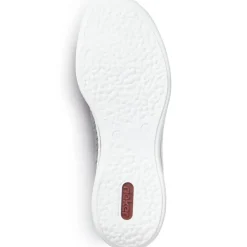 Discount Rieker Sznurowane Buty Damskie W Kolorze Morskiego Blekitu