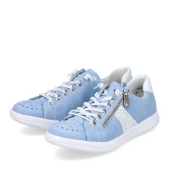Best Rieker Sznurowane Buty Damskie W Kolorze Blekitno-Bialym