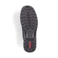 Discount Rieker Sznurowane Buty Damskie W Kolorze Grafitowo-Czarnym