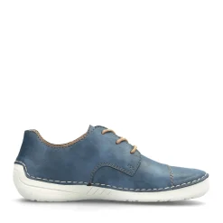 Sale Rieker Sznurowane Buty Damskie W Kolorze Lupkowoniebieskim