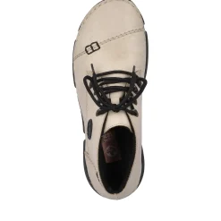 Best Rieker Sznurowane Buty Damskie W Kolorze Kremowo-Bezowym