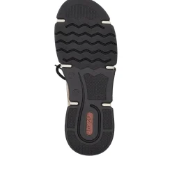 Best Rieker Sznurowane Buty Damskie W Kolorze Kremowo-Bezowym