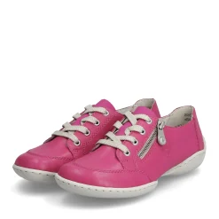 Clearance Rieker Sznurowane Buty Damskie W Kolorze Magenta