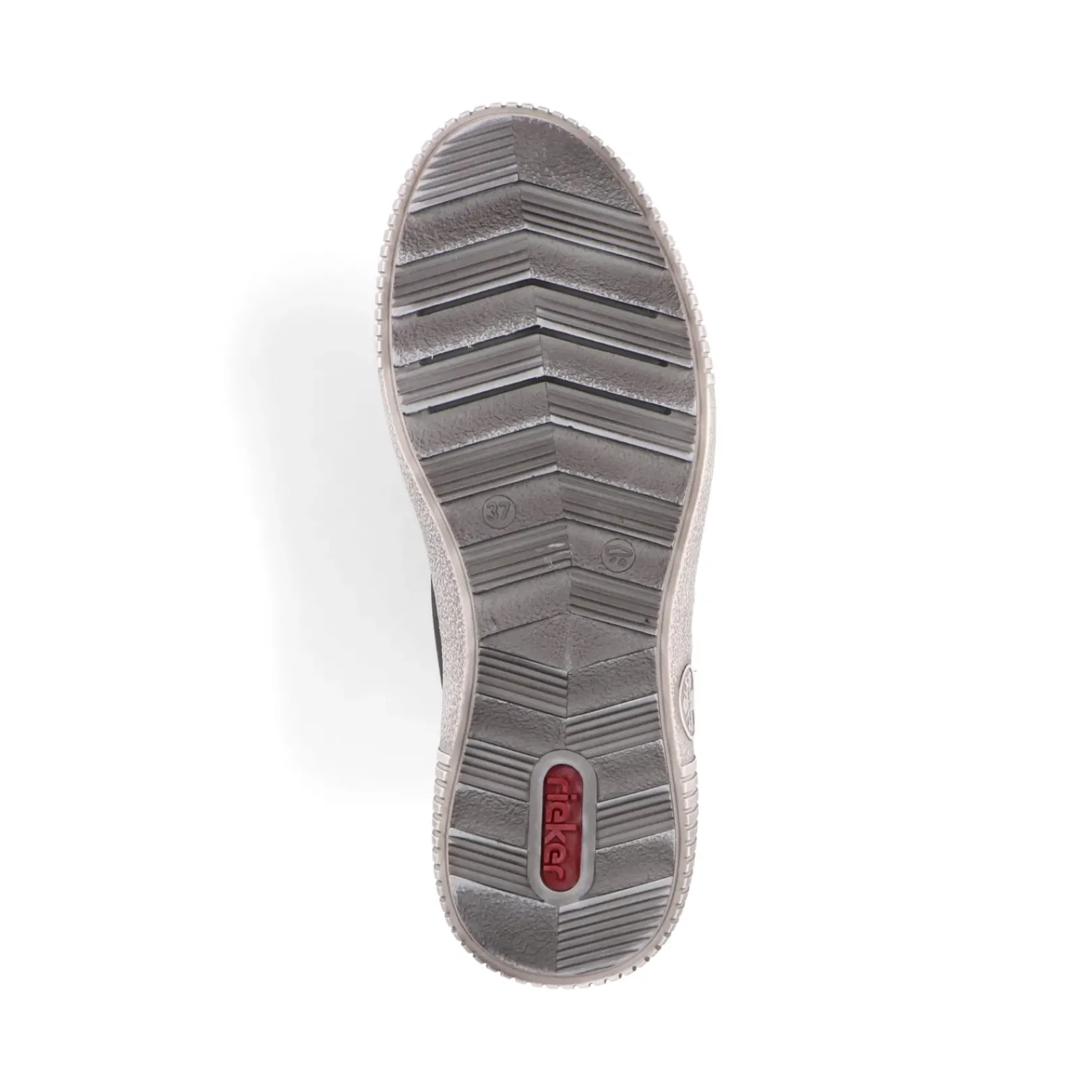 Fashion Rieker Sznurowane Buty Damskie W Kolorze Antracytowym