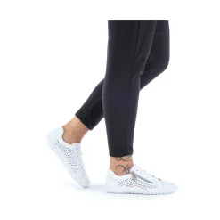 Sale Rieker Sznurowane Buty Damskie W Kolorze Perlowo-Bialym