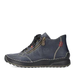 Sale Rieker Sznurowane Buty Damskie W Kolorze Lupkowoniebieskim