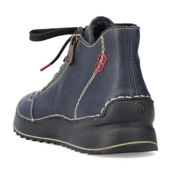 Sale Rieker Sznurowane Buty Damskie W Kolorze Lupkowoniebieskim