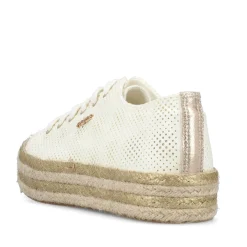 Hot Rieker Sznurowane Buty Damskie W Kolorze Labedzim Bialym