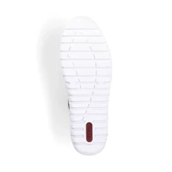 Hot Rieker Sznurowane Buty Damskie W Kolorze Perlowo-Bialym