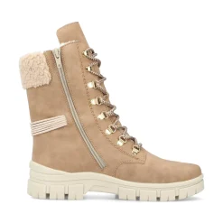 Discount Rieker Sznurowane Buty Damskie Noisette