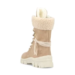 Discount Rieker Sznurowane Buty Damskie Noisette