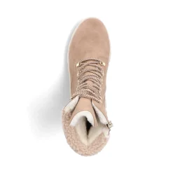 Discount Rieker Sznurowane Buty Damskie Noisette