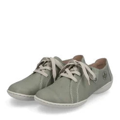 Clearance Rieker Sznurowane Buty Damskie W Kolorze Zielono-Szarym