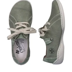 Clearance Rieker Sznurowane Buty Damskie W Kolorze Zielono-Szarym