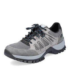 Best Rieker Sznurowane Buty Damskie W Kolorze Stalowoszarym