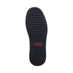 Discount Rieker Sznurowane Buty Damskie W Kolorze Glebokiej Czerni