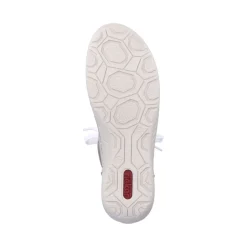Outlet Rieker Sznurowane Buty Damskie W Kolorze Srebrno-Szarym-Blekitnym