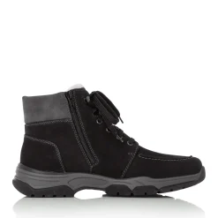 Fashion Rieker Sznurowane Buty Meskie W Kolorze Glebokiej Czerni