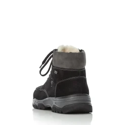 Fashion Rieker Sznurowane Buty Meskie W Kolorze Glebokiej Czerni