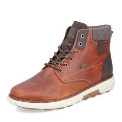 Clearance Rieker Sznurowane Buty Meskie W Kolorze Karmelowo-Brazowym
