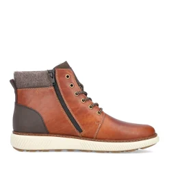 Clearance Rieker Sznurowane Buty Meskie W Kolorze Karmelowo-Brazowym