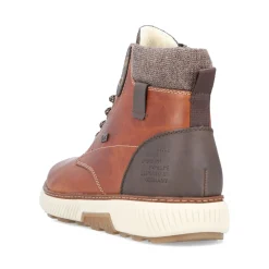 Clearance Rieker Sznurowane Buty Meskie W Kolorze Karmelowo-Brazowym