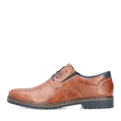Clearance Rieker Sznurowane Buty Meskie W Kolorze Miedzianym