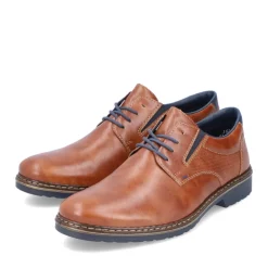 Clearance Rieker Sznurowane Buty Meskie W Kolorze Miedzianym