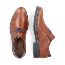 Clearance Rieker Sznurowane Buty Meskie W Kolorze Miedzianym