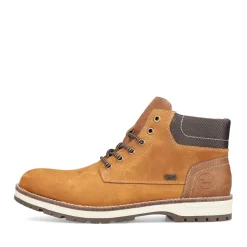Fashion Rieker Sznurowane Buty Meskie W Kolorze Karmelowo-Brazowym
