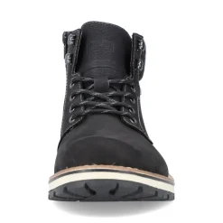 Outlet Rieker Sznurowane Buty Meskie W Kolorze Glebokiej Czerni