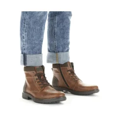 Fashion Rieker Sznurowane Buty Meskie W Kolorze Karmelowo-Brazowym