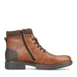 Fashion Rieker Sznurowane Buty Meskie W Kolorze Karmelowo-Brazowym