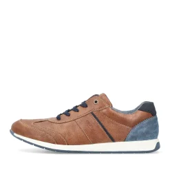 Outlet Rieker Sznurowane Buty Meskie W Kolorze Kasztanowo-Brazowym