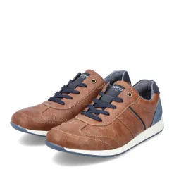 Outlet Rieker Sznurowane Buty Meskie W Kolorze Kasztanowo-Brazowym