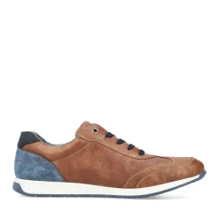 Outlet Rieker Sznurowane Buty Meskie W Kolorze Kasztanowo-Brazowym